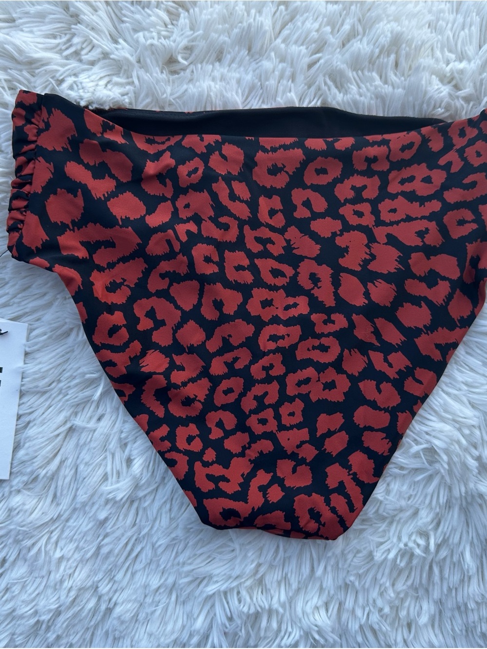 DKNY Brown Leopard Print Bikini Bottoms size small - Picture 6 of 6